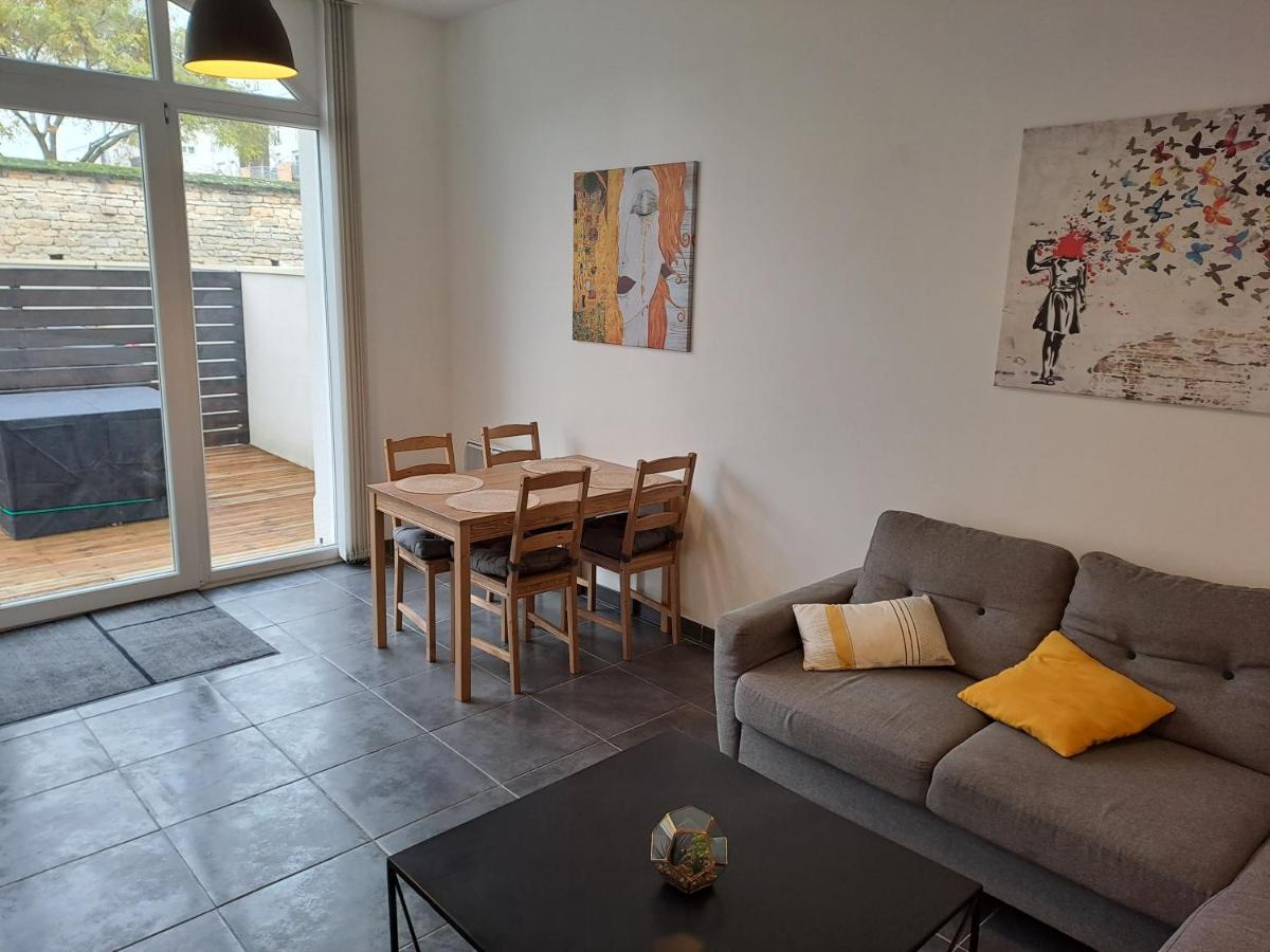 Bel Appartement Grande Terrasse Avec Parking A Dijon Eksteriør bilde